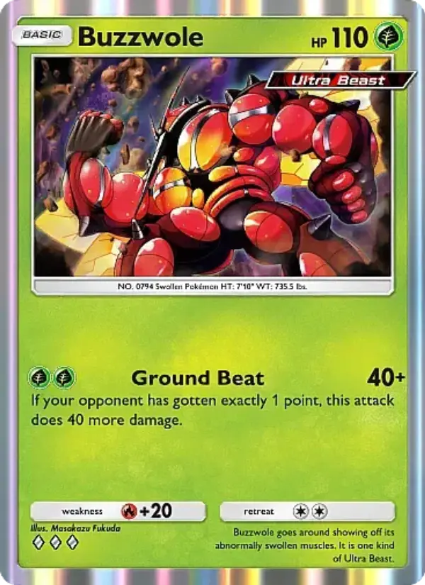 Buzzwole Rare rarity Fantastical Parade Pokémon card price