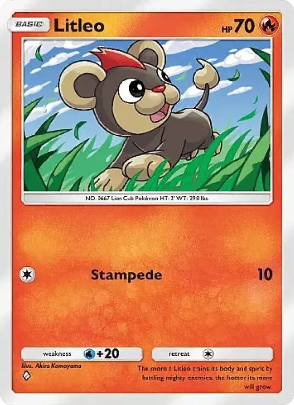 Litleo Rare rarity Fantastical Parade Pokémon card price