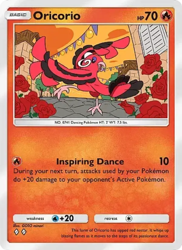 Oricorio Rare rarity Fantastical Parade Pokémon card price