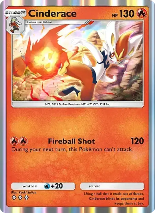 Cinderace Rare rarity Fantastical Parade Pokémon card price