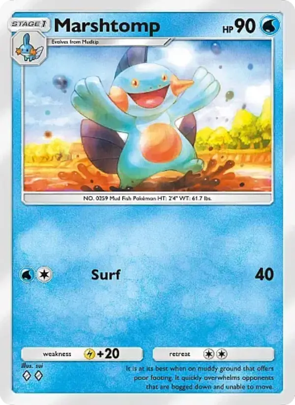 Marshtomp Rare rarity Fantastical Parade Pokémon card price