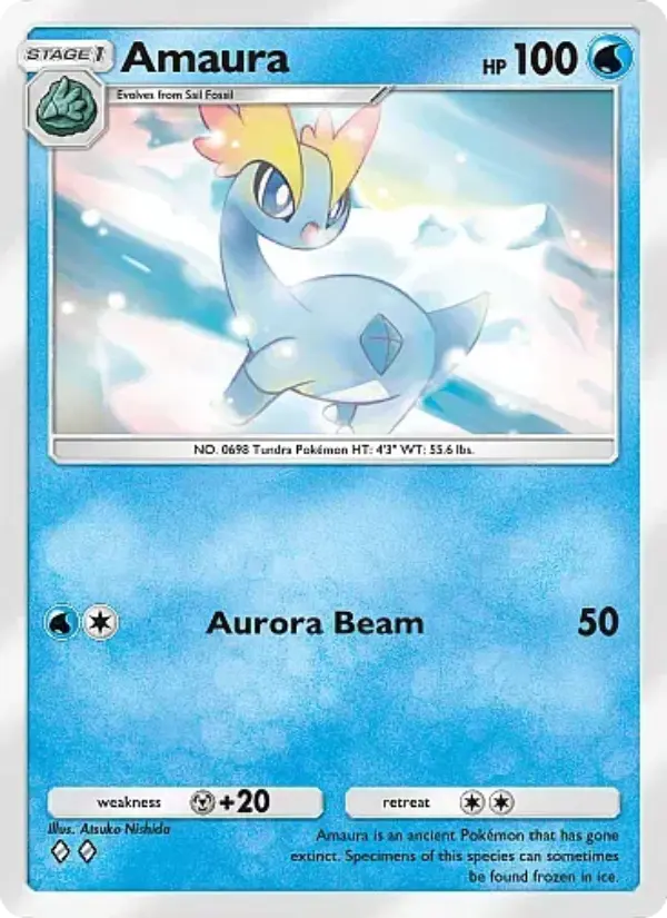 Amaura Rare rarity Fantastical Parade Pokémon card price