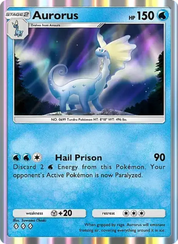 Aurorus Rare rarity Fantastical Parade Pokémon card price