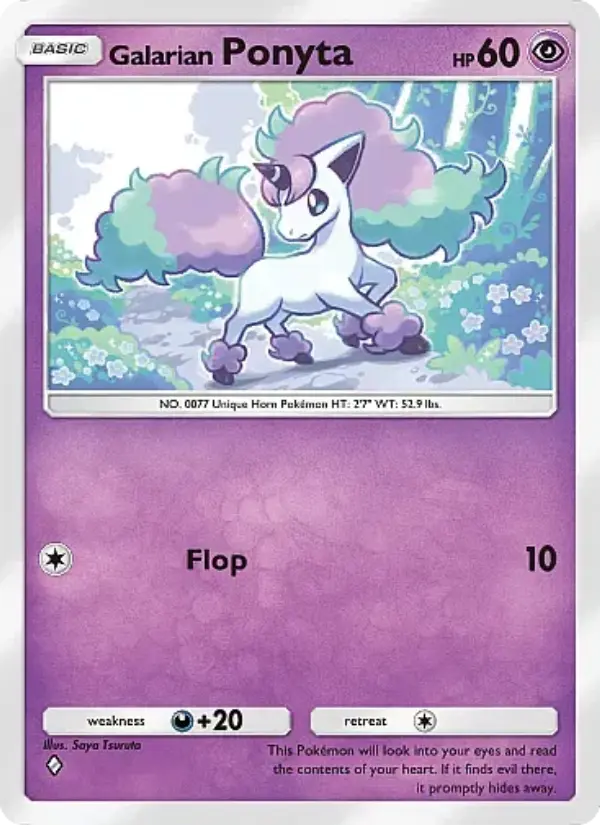 Galarian Ponyta Rare rarity Fantastical Parade Pokémon card price