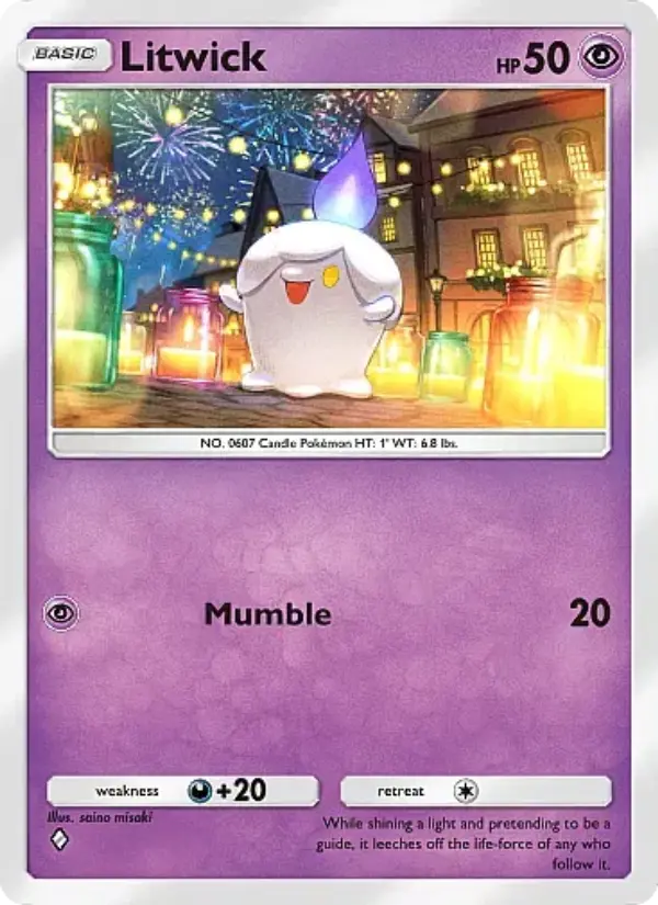 Litwick Rare rarity Fantastical Parade Pokémon card price
