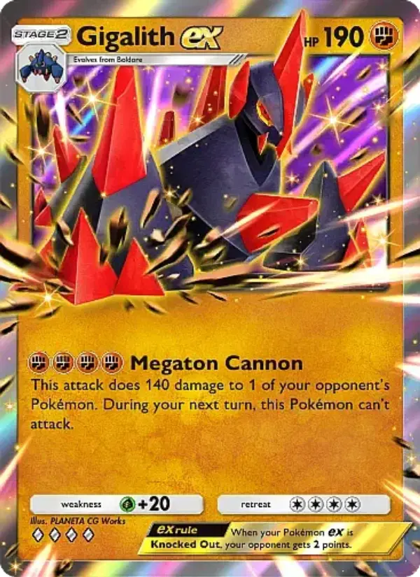 Gigalith ex Rare rarity Fantastical Parade Pokémon card price