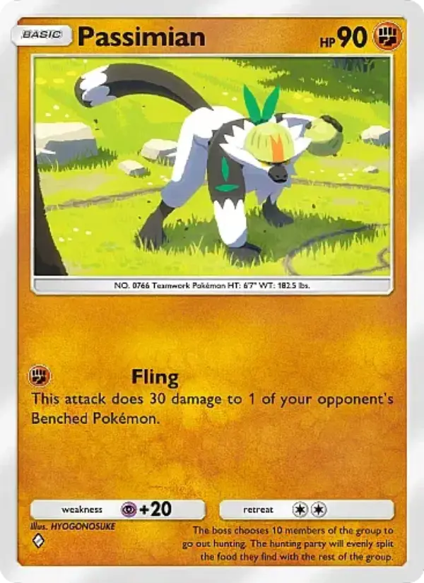 Passimian Rare rarity Fantastical Parade Pokémon card price