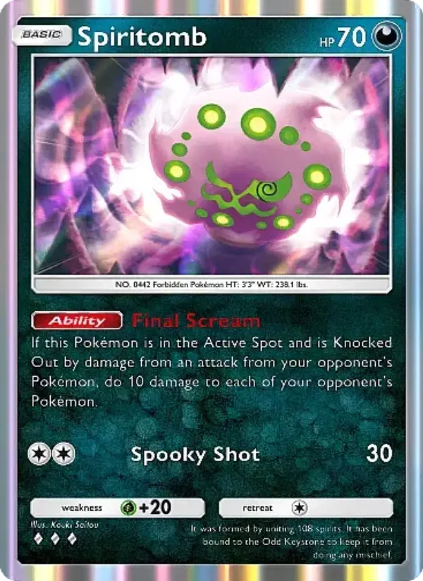 Spiritomb Rare rarity Fantastical Parade Pokémon card price