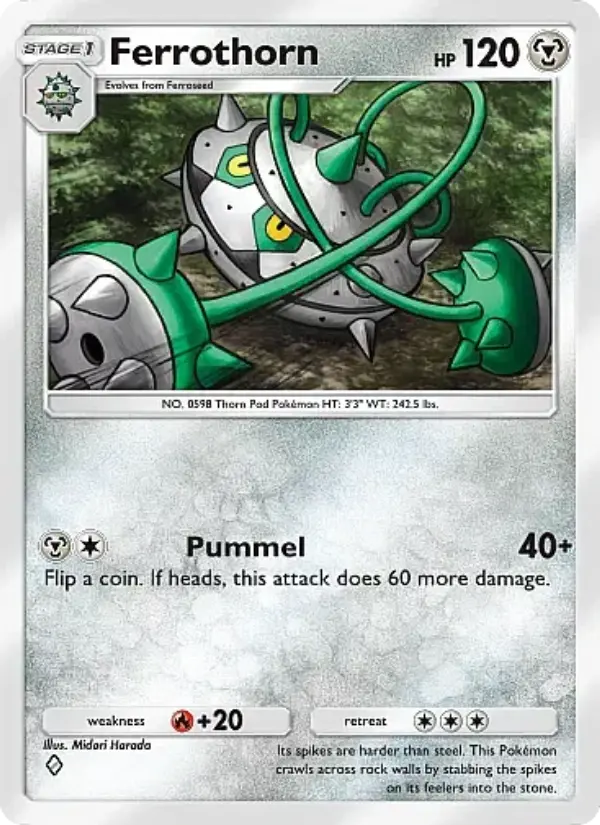 Ferrothorn Rare rarity Fantastical Parade Pokémon card price