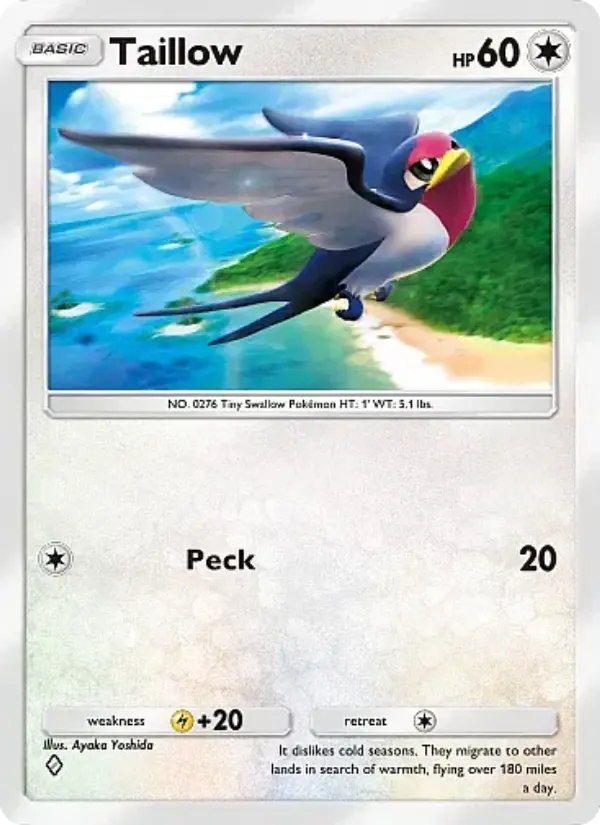 Taillow Rare rarity Fantastical Parade Pokémon card price