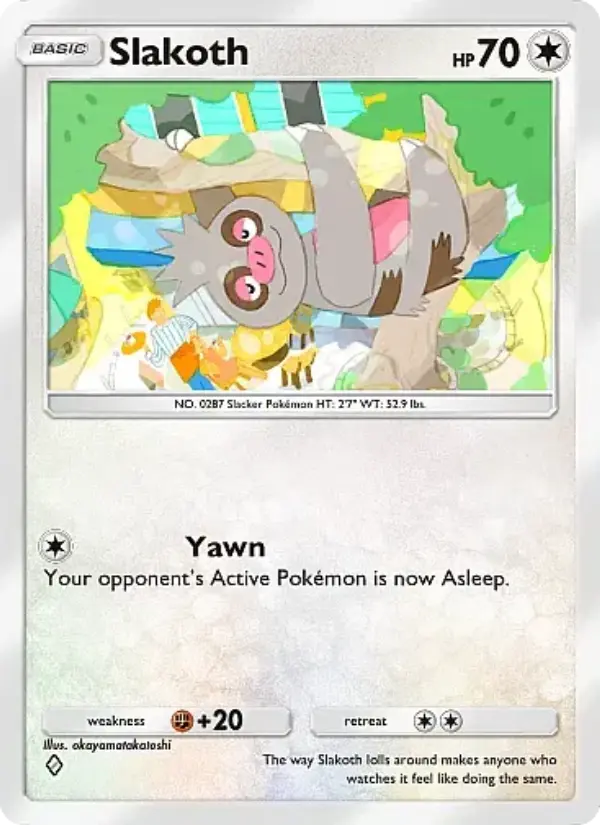 Slakoth Rare rarity Fantastical Parade Pokémon card price