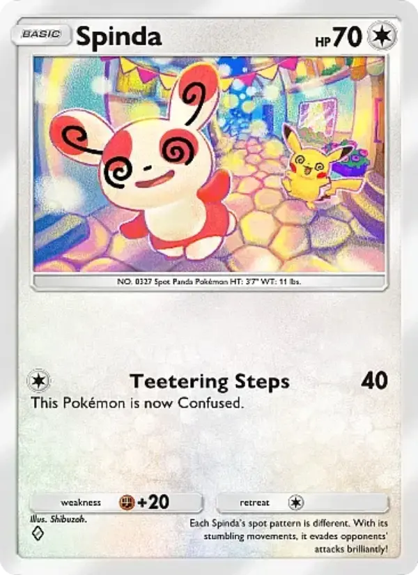 Spinda Rare rarity Fantastical Parade Pokémon card price