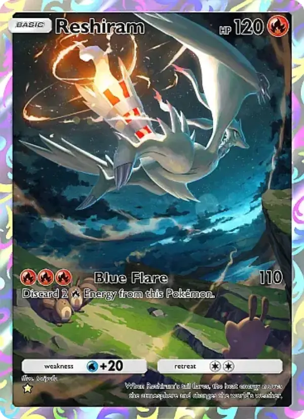 Reshiram Secret Rare rarity Fantastical Parade Pokémon card price