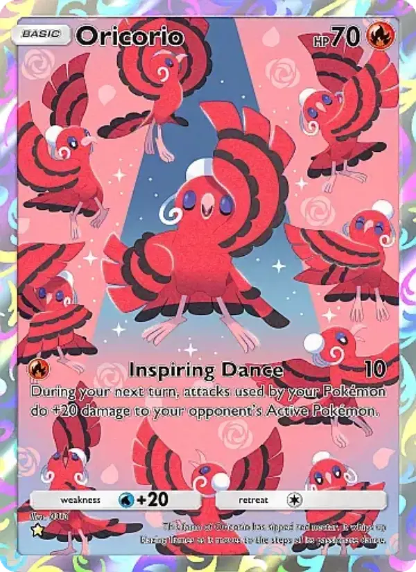 Oricorio Secret Rare rarity Fantastical Parade Pokémon card price