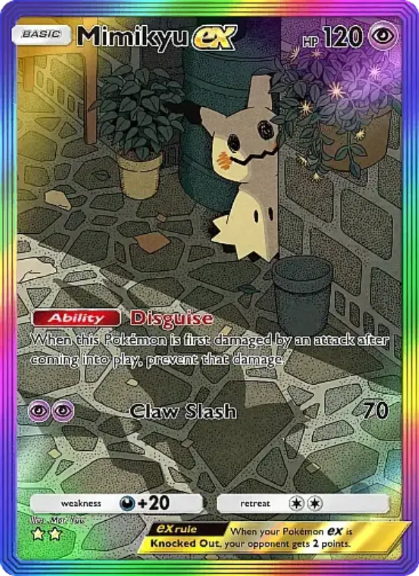 Mimikyu ex Secret Rare rarity Fantastical Parade Pokémon card price