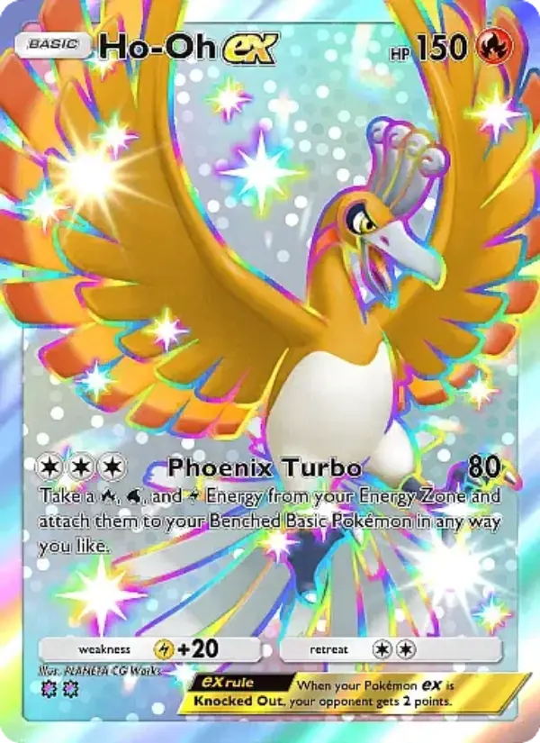 Ho-Oh ex Secret Rare rarity Fantastical Parade Pokémon card price