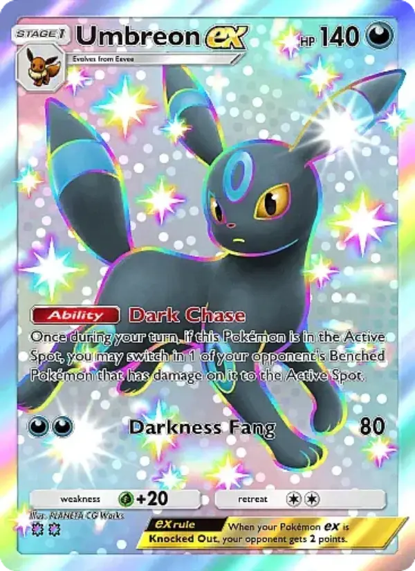 Umbreon ex Secret Rare rarity Fantastical Parade Pokémon card price