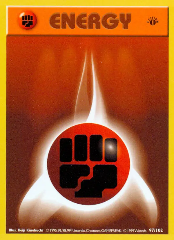 Fighting Energy Common rarity Base Set Pokémon card price — $0.38