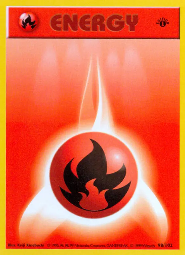 Fire Energy Common rarity Base Set Pokémon card price — $0.47