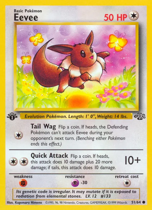 Eevee Common rarity Jungle Pokémon card price — $15.90