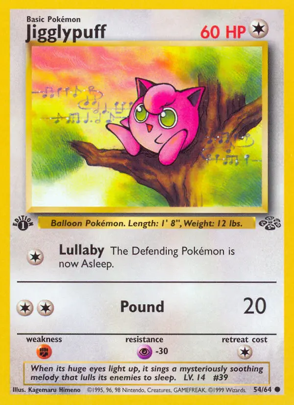 Jigglypuff Common rarity Jungle Pokémon card price — $8.99