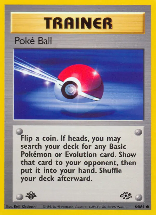 Poké Ball Common rarity Jungle Pokémon card price — $0.42
