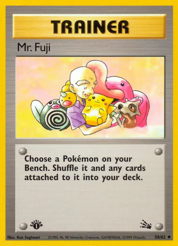 Mr. Fuji Uncommon rarity Fossil Pokémon card price — $13.97