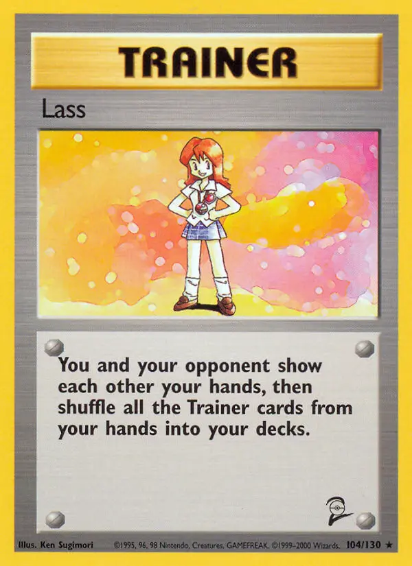 Lass Rare rarity Base Set 2 Pokémon card price — $2.76