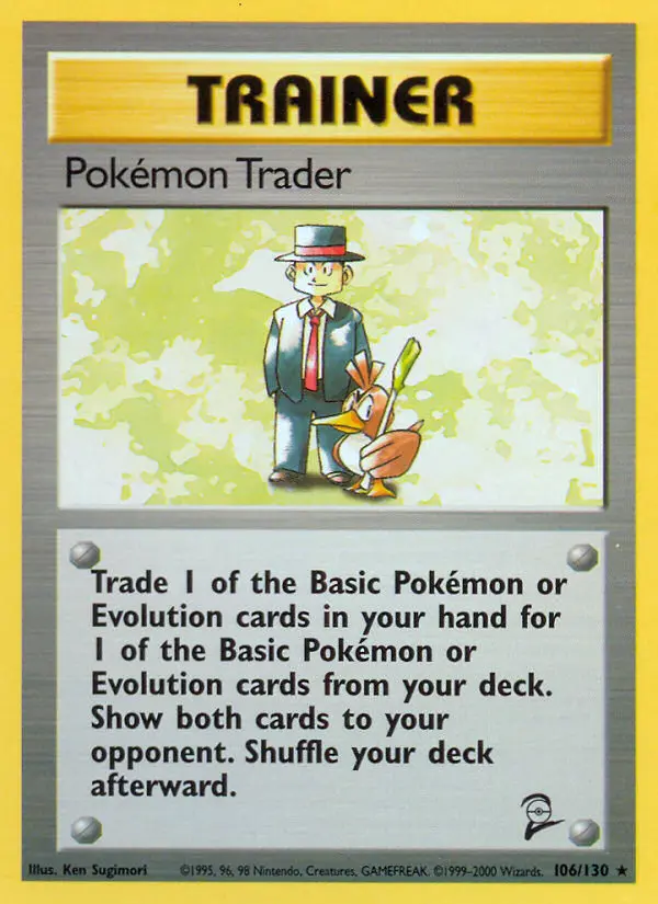 Pokémon Trader Rare rarity Base Set 2 Pokémon card price — $3.51