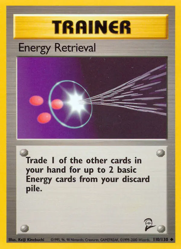 Energy Retrieval Uncommon rarity Base Set 2 Pokémon card price — $0.48