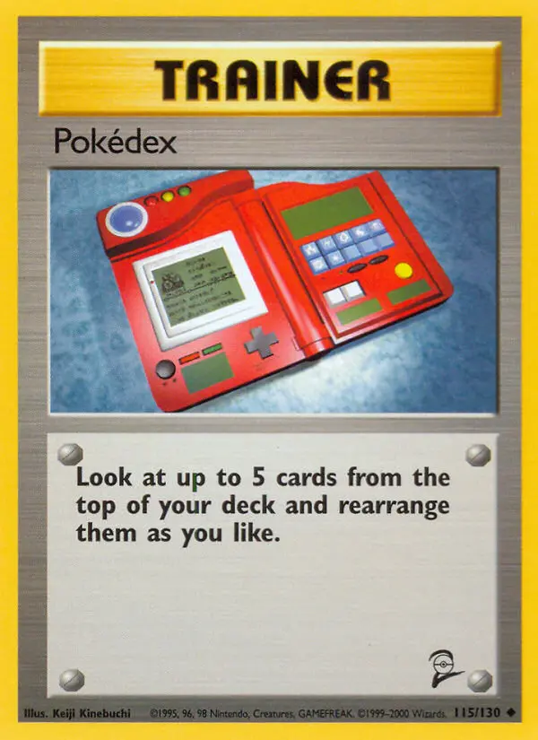 Pokédex Uncommon rarity Base Set 2 Pokémon card price — $0.62