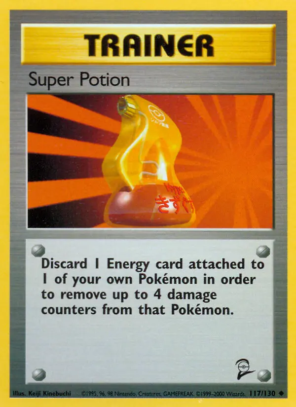 Super Potion Uncommon rarity Base Set 2 Pokémon card price — $0.34