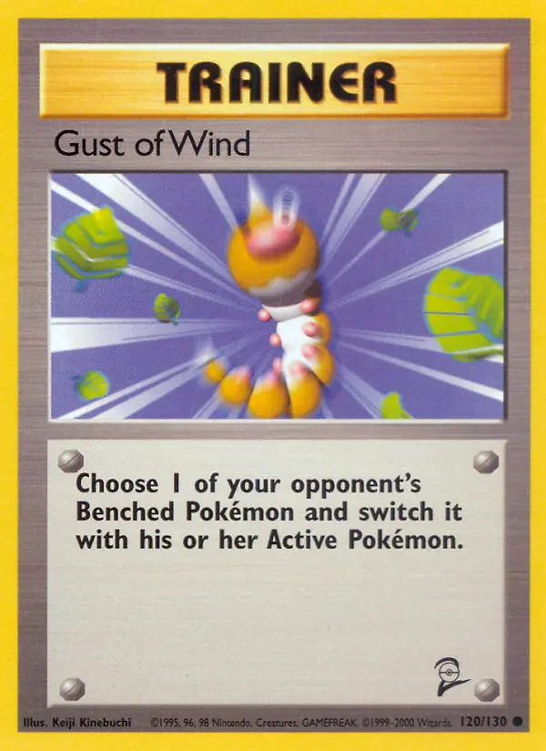 Gust of Wind Common rarity Base Set 2 Pokémon card price — $0.34