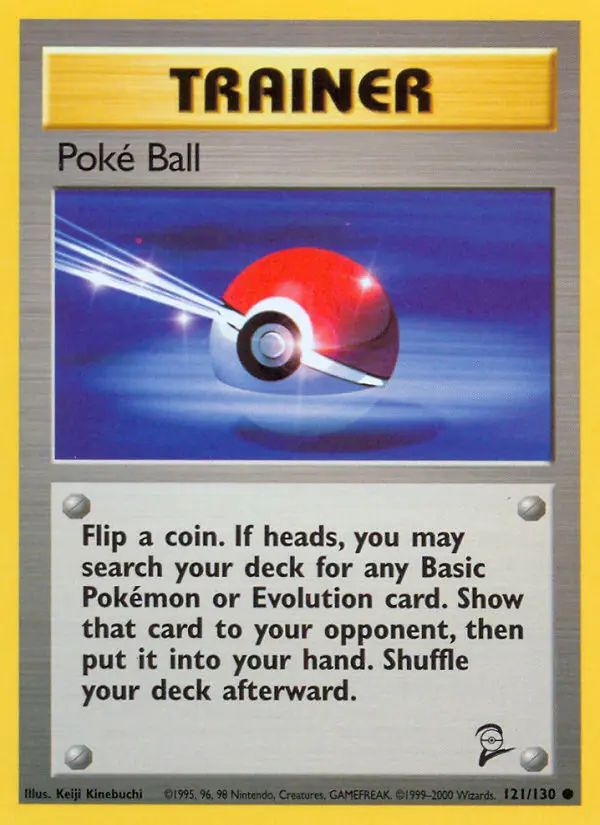 Poké Ball Common rarity Base Set 2 Pokémon card price — $0.44