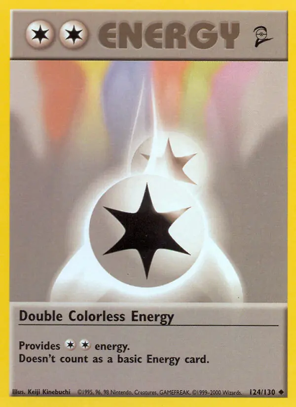 Double Colorless Energy Uncommon rarity Base Set 2 Pokémon card price — $2.79