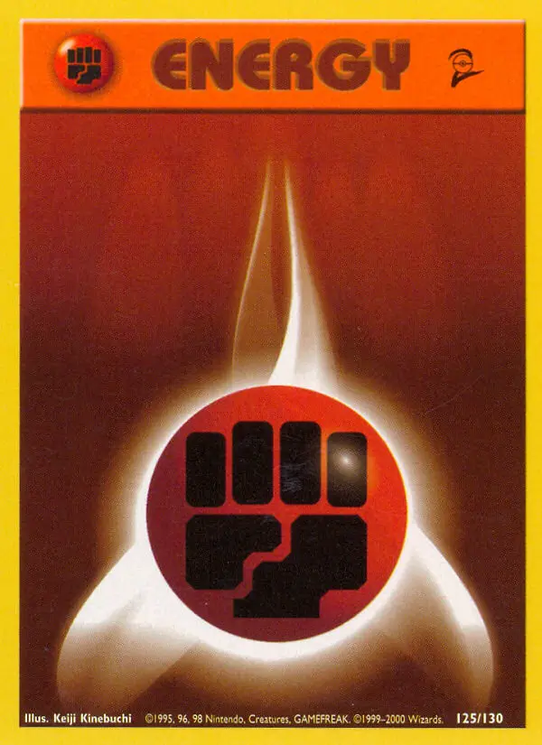 Fighting Energy Common rarity Base Set 2 Pokémon card price — $0.36