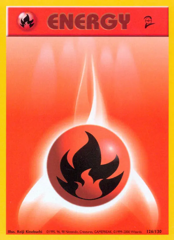 Fire Energy Common rarity Base Set 2 Pokémon card price — $1.31