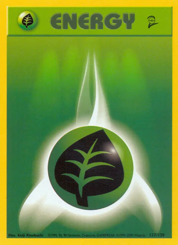 Grass Energy Common rarity Base Set 2 Pokémon card price — $0.38