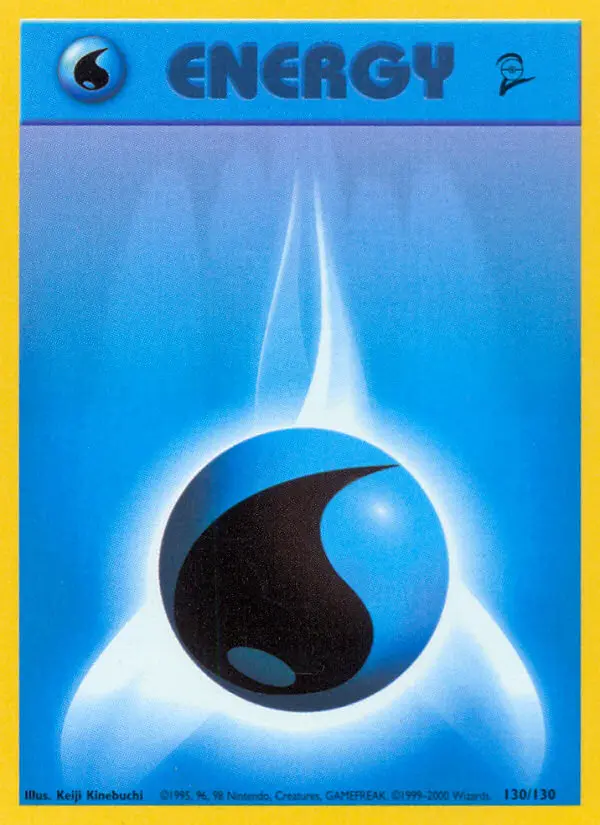 Water Energy Common rarity Base Set 2 Pokémon card price — $0.41