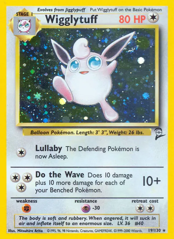 Wigglytuff Rare rarity Base Set 2 Pokémon card price — $24.94