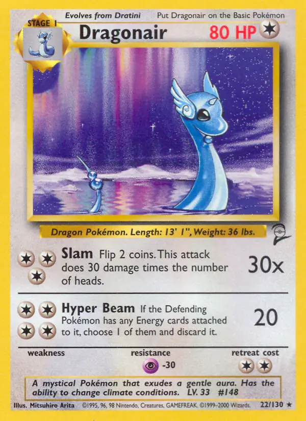 Dragonair Rare rarity Base Set 2 Pokémon card price — $10.17