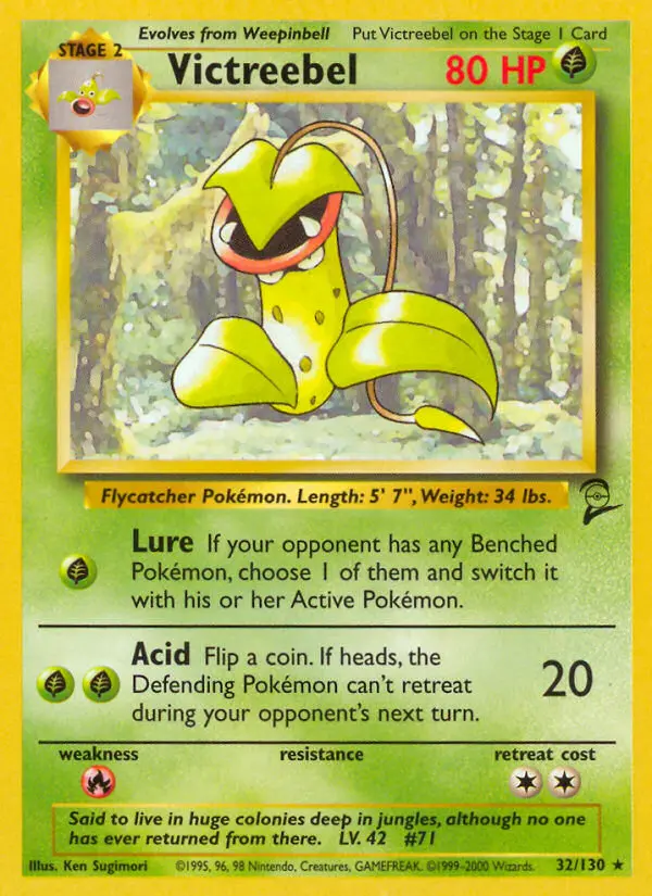Victreebel Rare rarity Base Set 2 Pokémon card price — $4.99