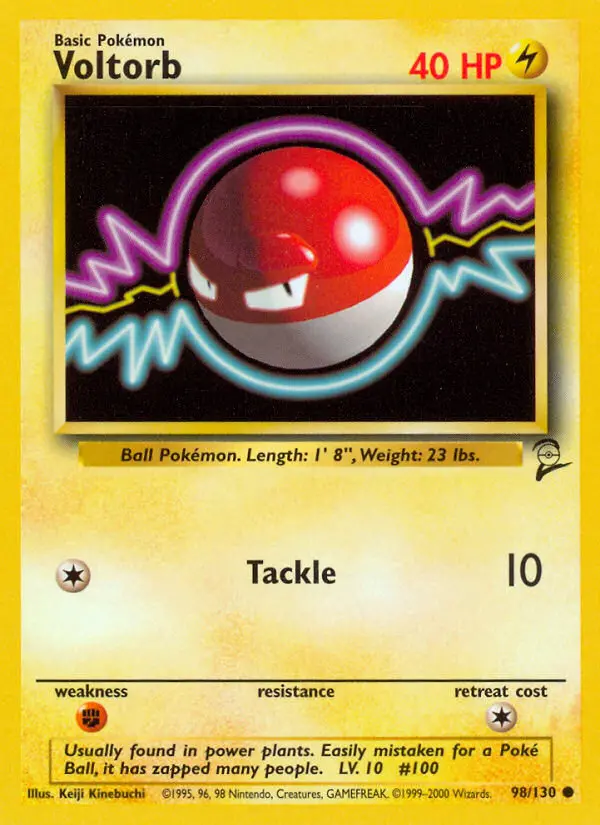 Voltorb Common rarity Base Set 2 Pokémon card price — $0.68