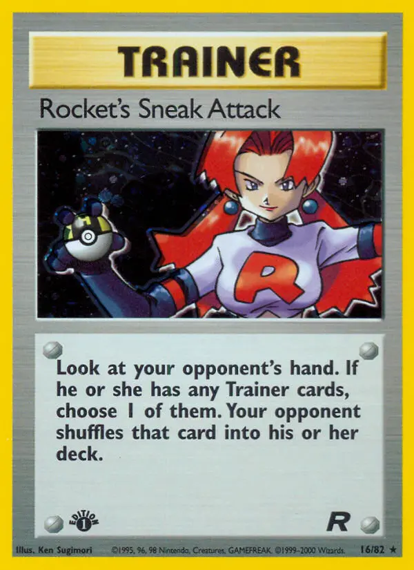 Rocket's Sneak Attack Rare rarity Team Rocket Pokémon card price — $41.91