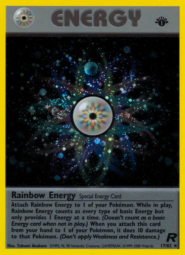 Rainbow Energy Rare rarity Team Rocket Pokémon card price — $43.51