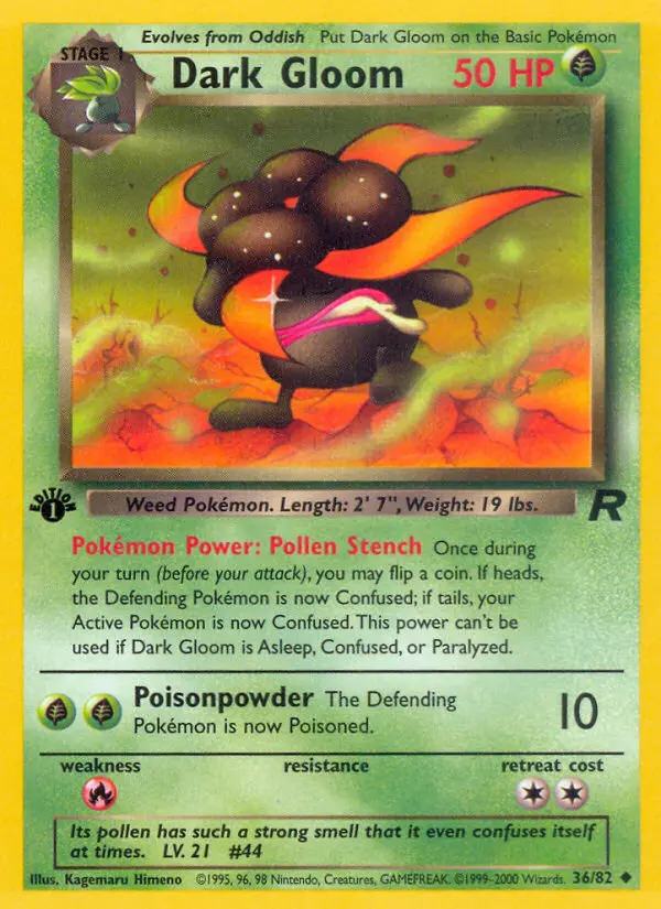 Dark Gloom Uncommon rarity Team Rocket Pokémon card price — $6.02