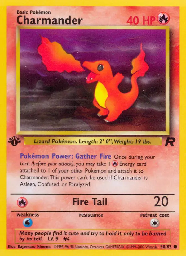 Charmander Common rarity Team Rocket Pokémon card price — $11.77