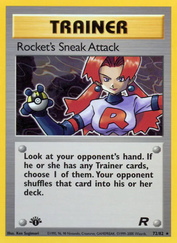 Rocket's Sneak Attack Rare rarity Team Rocket Pokémon card price — $13.74