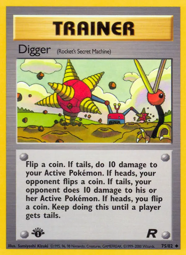 Digger Uncommon rarity Team Rocket Pokémon card price — $2.64