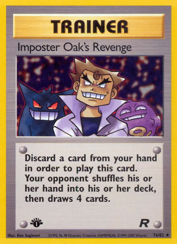 Imposter Oak's Revenge Uncommon rarity Team Rocket Pokémon card price — $13.73